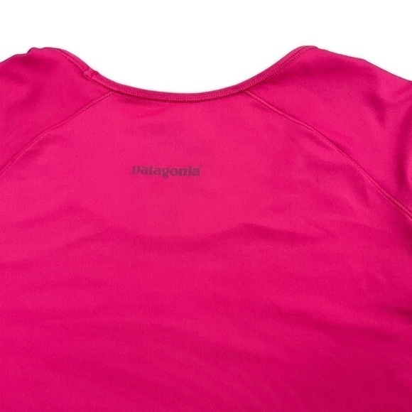 Patagonia Common Threads Initiative Long Sleeve Pink Tee Shirt Size XS - Picture 4 of 7